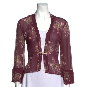 Marc Jacobs Silk Floral Print Blouse Sz 4